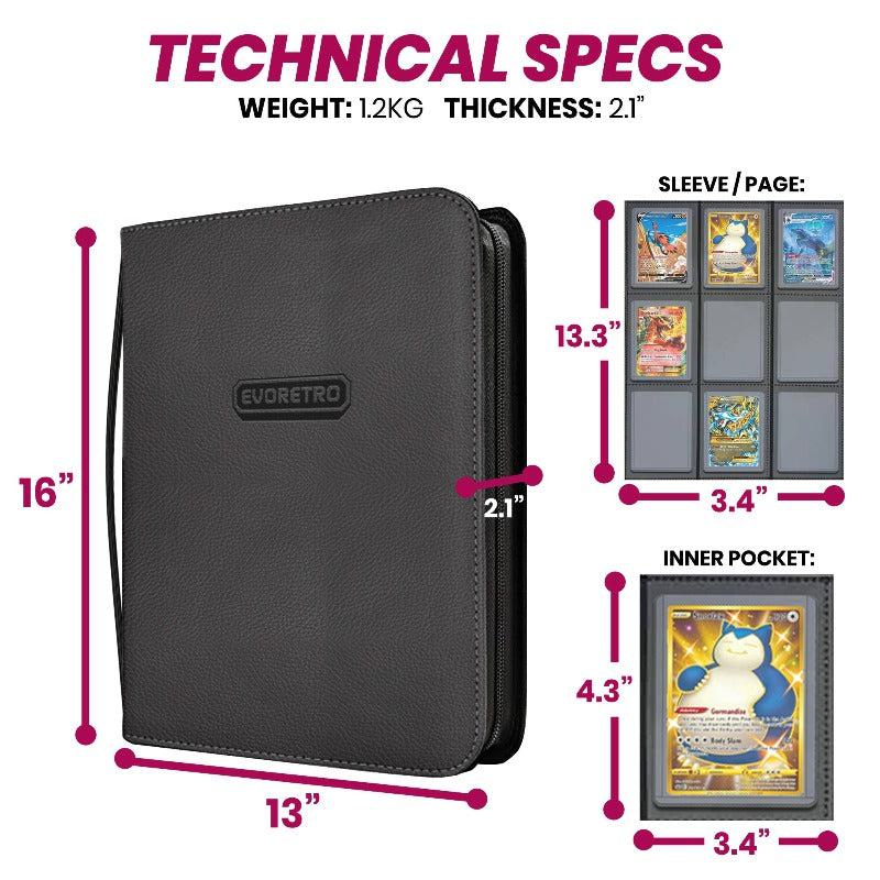 Sheild + Toploader Binder - Holds 216 Cards
