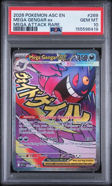 2026 Pokemon ASC EN Mega Gengar EX | PSA 10
