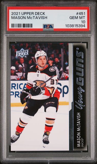 2021 Upper Deck Mason McTavish | PSA 10