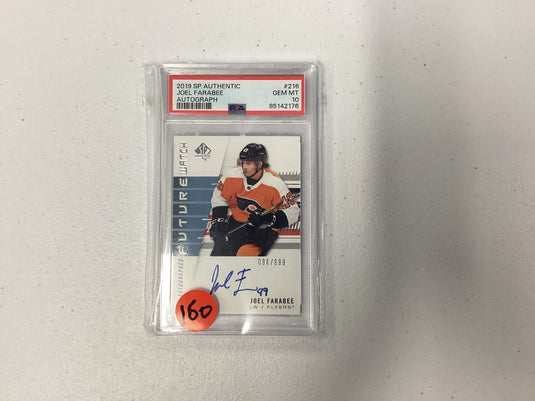 2019 sp authentic Joel farbee auto psa 10