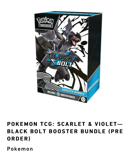 Pokémon BLACK BOLT Booster Bundle Box
