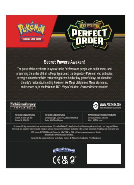 POKEMON ME03 PERFECT ORDER booster Box
