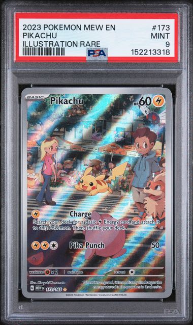 2023 Pokemon MEW EN Pikachu Illustration Rare | PSA 9