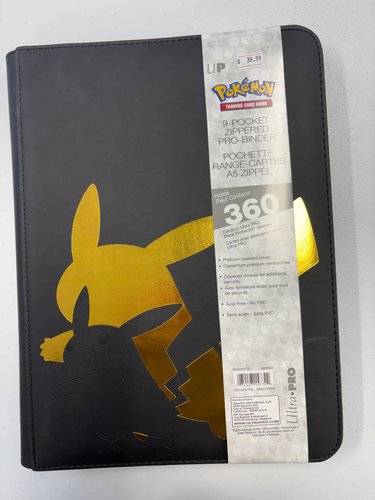 Pikachu 9 pocket zipper binder
