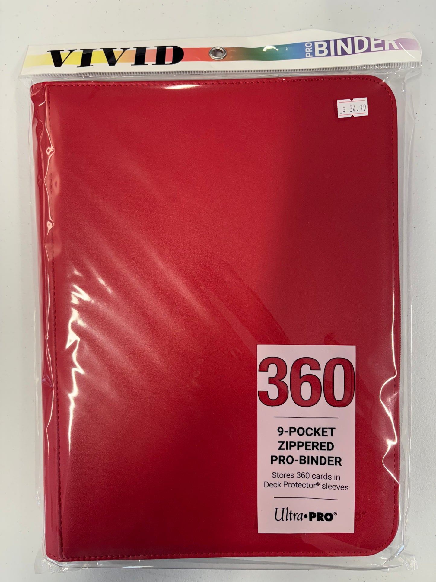 Ultra Pro 9 pocket zipper binder - Red