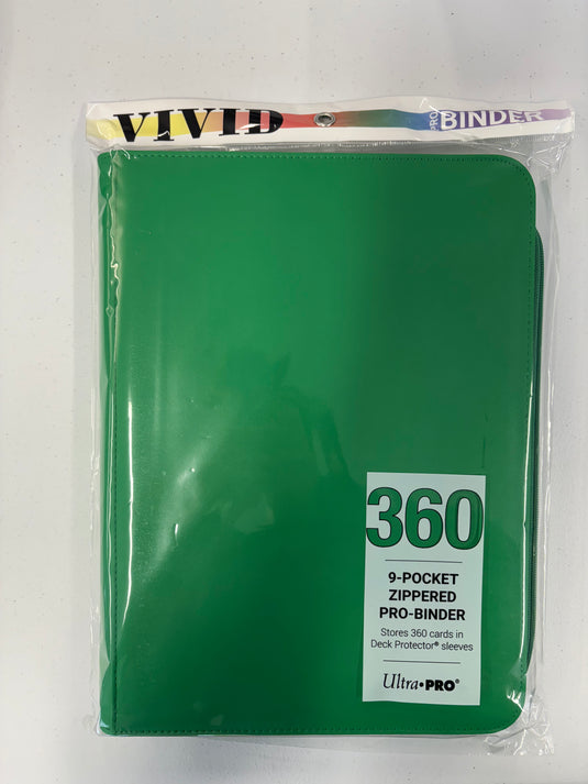 Ultra Pro 9 pocket zipper binder - Green
