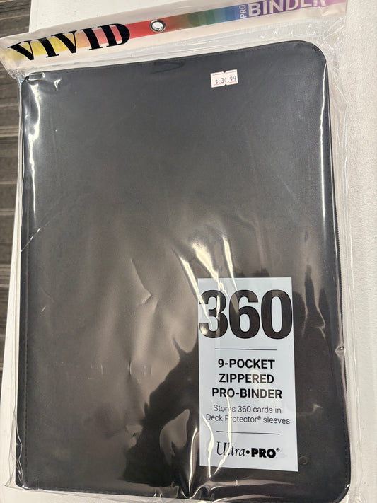 Ultra Pro 9 pocket zipper binder - Black