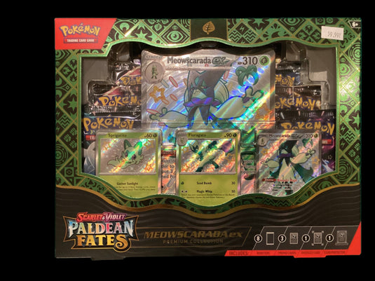 Pokémon Paldean Fates Meowscarada EX premium Collection