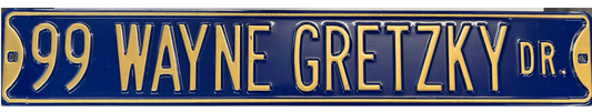 99 Wayne Gretzky Dr. Gold Sign