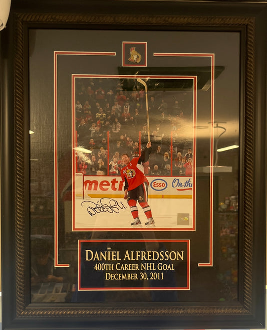 Daniel Alfredson - 400th Career NHL Goal Autographed Poster