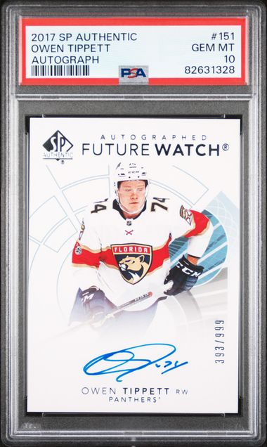 2017 SP Authentic Owen Tippett Autograph | PSA 10