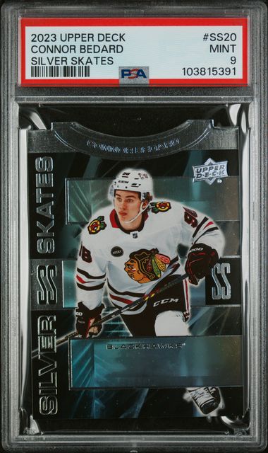 2023 Upper Deck Connor Bedard Silver Skates | PSA 9