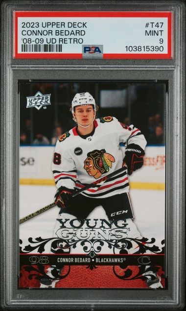 2023 Upper Deck Connor Bedard '08-'09 UD Retro | PSA 9