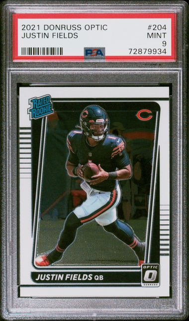 2021 Donruss Optic Justin Fields | PSA 9