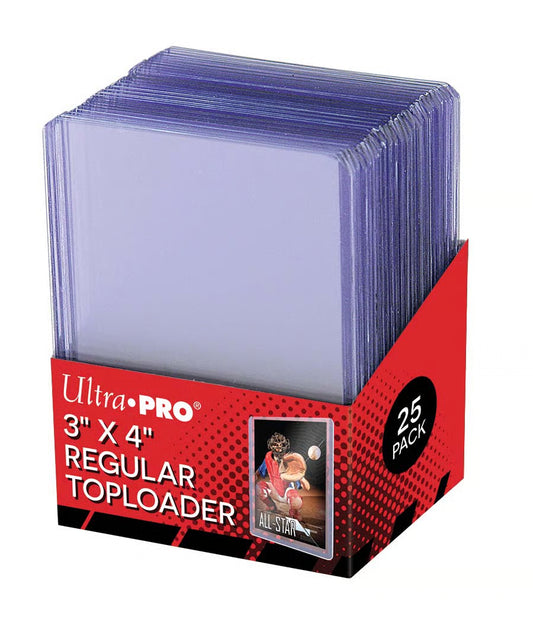 Ultra Pro 3” x 4” Regular Toploader - 25 Pack