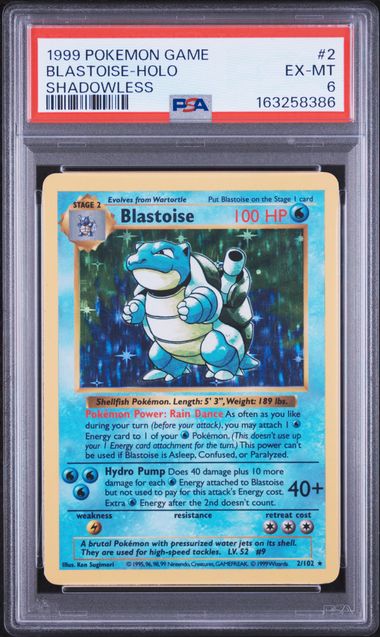 1999 Pokemon Game Blastoise-Holo | PSA 6