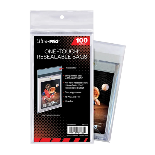 Ultra-Pro | One-Touch Resealable Bags - 100 ct