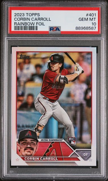 2023 Topps Corbin Carroll Rainbow Foil | PSA 10