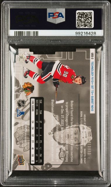 2023 Upper Deck Connor Cedard '98-'99 UD3 | PSA 9