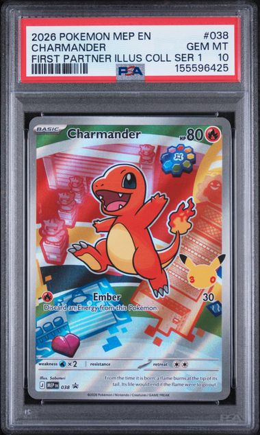 2026 Pokemon MEP EN Charmander | PSA 10