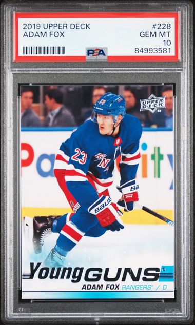 2019 Upper Deck Adam Fox | PSA 10
