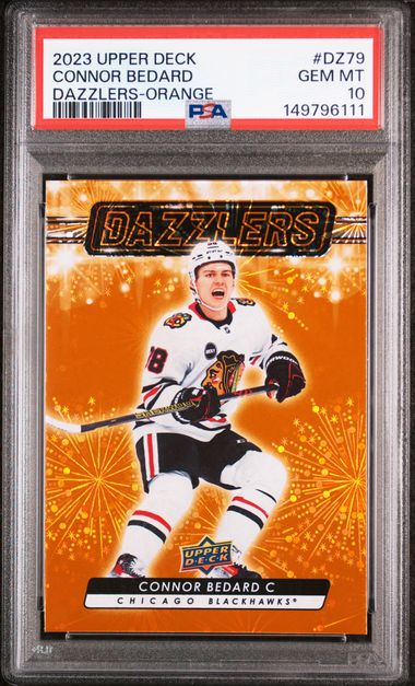 2023 Upper Deck Connor Bedard Dazzlers-Orange | PSA 10