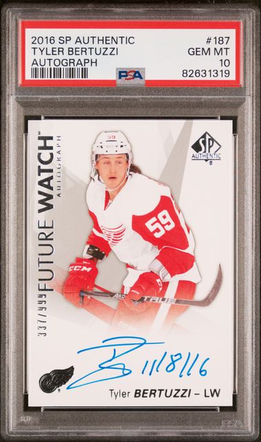2016 SP Authentic Tyler Bertuzzi Autograph | PSA 10