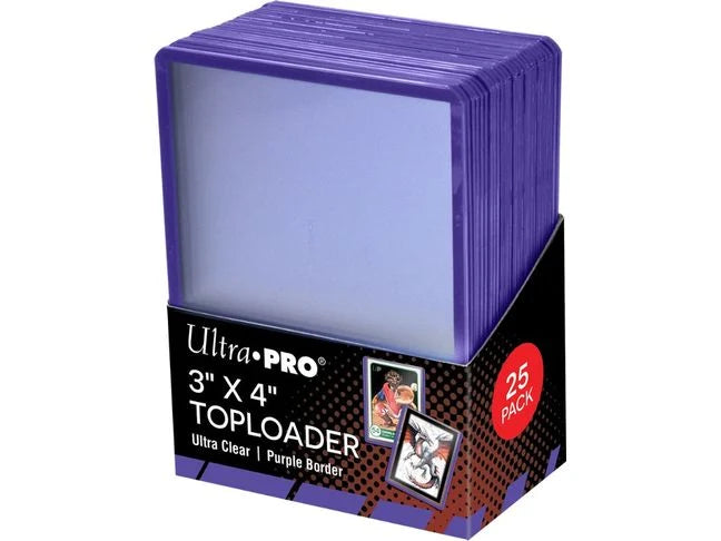 Ultra pro 3"x 4" Toploader - Purple - 35pt - 25 Pack
