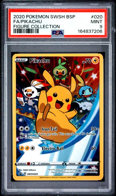2020 Pokemon SWSH BSP FA/Pikachu Figure Collection | PSA 9