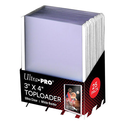 Ultra-Pro Toploaders Regular 3x4 - White - 25 Pack - 35pt