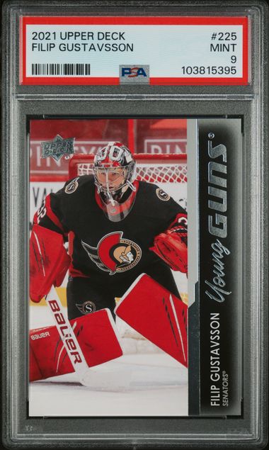 2021 Upper Deck Filip Gustavsson | PSA 9