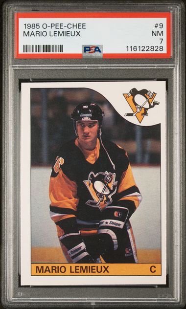 1985 O-Pee-Chee Mario Lemieux | PSA 7